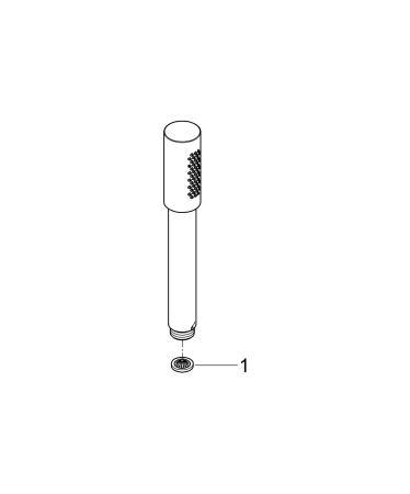 Para de dus Grohe 26866DC0, SPA Aqua, 1 functie metal, mat, otel satinat [4]