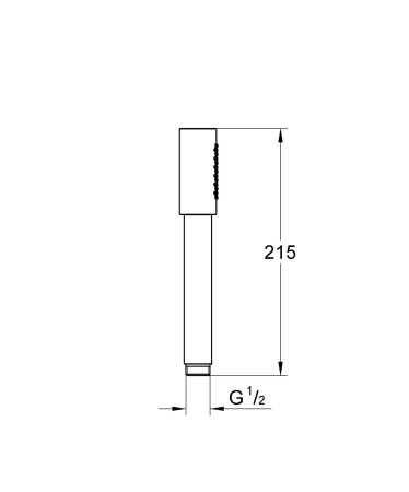 Para de dus Grohe 26866DC0, SPA Aqua, 1 functie metal, mat, otel satinat [3]