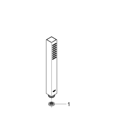 Para de dus Grohe 26885GN0, SPA AQUA Cube, 1 functie, metal, mat, auriu [4]