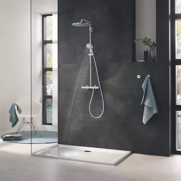 Para de dus Grohe Rainshower SmartActive 3 functii antracit periat Hard Graphite [2]