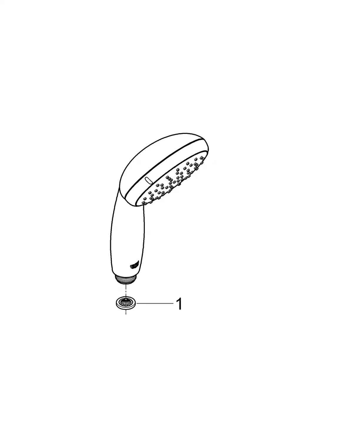 Para de dus Grohe Tempesta 100 2759710e, 2 functii, anti-calcar, crom [5]