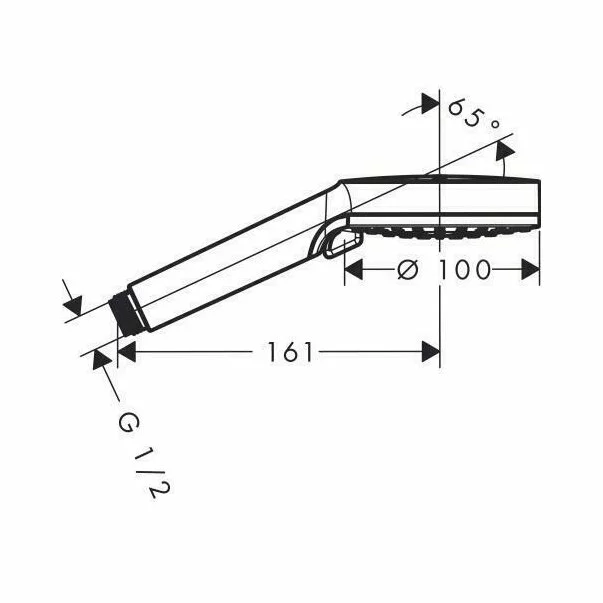 Para de dus Hansgrohe Crometta New 100 Vario crom - alb [1]