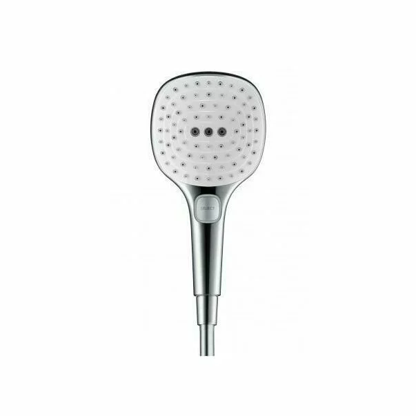 Baterii cada si dus - Para de dus Hansgrohe Raindance Select E120 crom - alb 3 functii