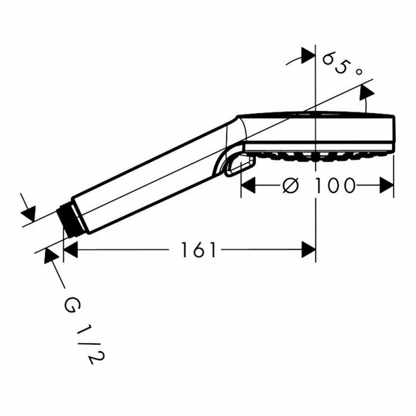 Para de dus Hansgrohe Vernis Blend Vario 100 negru mat 2 functii [1]