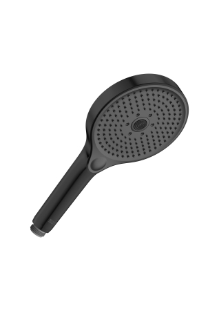 Baie - Para de dus Roca A5B8114NM0, dus Pleum, diametru 130 mm, 3 functii, montaj universal, racord 1/2'', negru