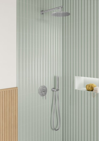 Para de dus Villeroy&Boch Verve crom lucios cu 1 functie [2]