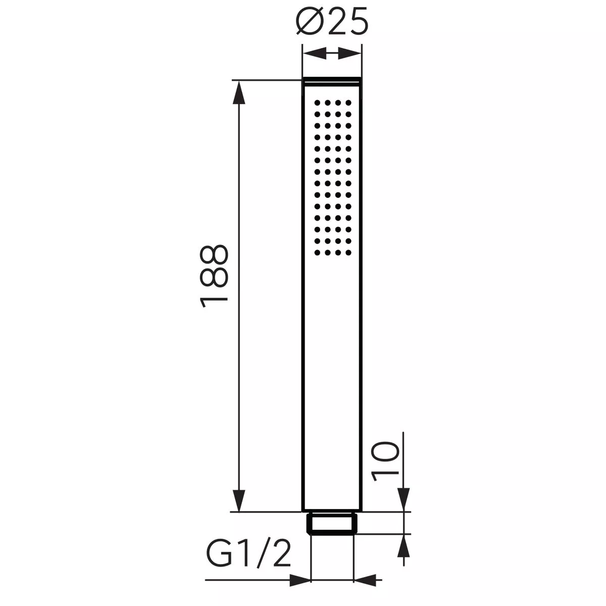 Para dus Fdesign Inula, 28 mm, 1 functie, lucios, auriu, FD8-107-55 [1]
