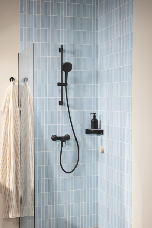 Para dus Grohe 260922431, 110 mm, 7.4 l/min, 240 mm, 3 functii, 1/2 racord, sistem anticalcar, Negru [7]