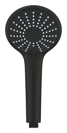 Para dus Grohe 273192430, 110 mm, 16.6 l/min, 238 mm, 3 functii, 1/2 racord, sistem anticalcar, Negru [1]