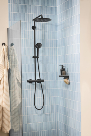 Para dus Grohe 273192430, 110 mm, 16.6 l/min, 238 mm, 3 functii, 1/2 racord, sistem anticalcar, Negru [8]