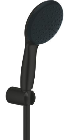 Sisteme de dus - Para dus Grohe 279502431, 100 mm, 1.75 m, 230 mm, 2 functii, 1/2 racord, sistem anticalcar, universal, Negru