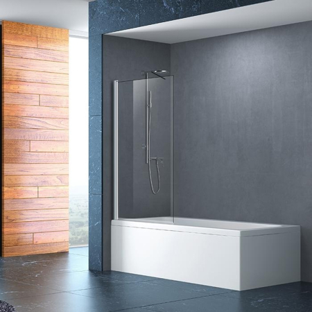 Paravane pentru cada - Paravan de cada Mediterraneo, Standard, pivotant dintr-o bucata, 80 x 140 cm