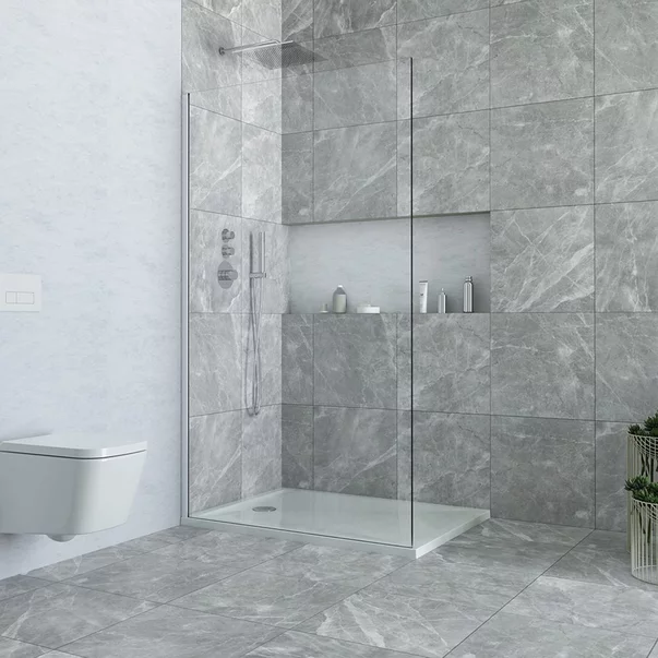 Zona de dus - Paravan de dus tip Walk-in Roth Alina 110x200 cm profil crom