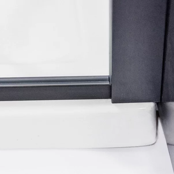 Paravan de dus tip Walk-in Roth Ecwalk 120x207.5 cm profil negru [3]