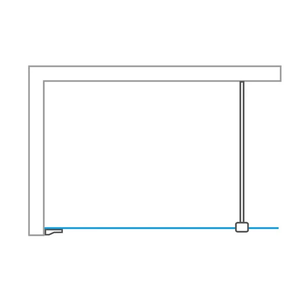 Paravan de dus tip Walk-in Roth Melina 80x200 cm profil negru [3]