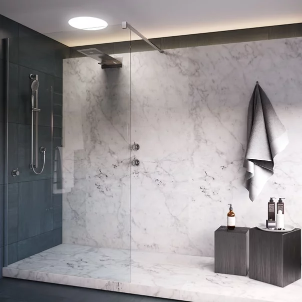 Baie - Paravan de dus tip Walk-in SanSwiss Easy 70x200 cm