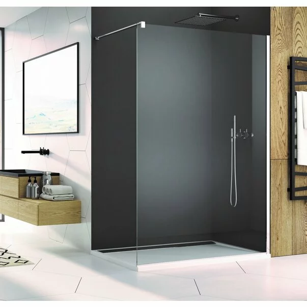Paravane de dus Walk-In - Paravan de dus tip Walk-in SanSwiss Easy STR4P 120 cm sticla securizata 8mm anticalcar