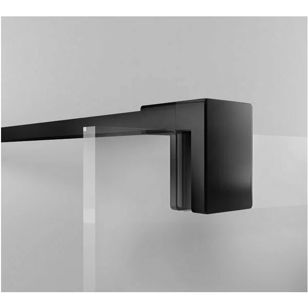 Paravan de dus tip Walk-in SanSwiss Easy STR4P Loft 73 negru mat 80x200 cm sticla securizata 8 mm [4]