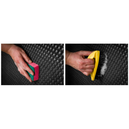 Paravan terasa balcon din plastic poliratan, rezistenta ridicata la conditii meteorologice, 500x90 cm, negru [9]