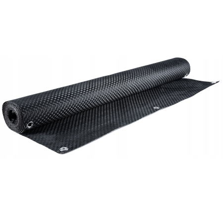 Paravan terasa balcon din plastic poliratan, rezistenta ridicata la conditii meteorologice, 500x90 cm, negru [10]