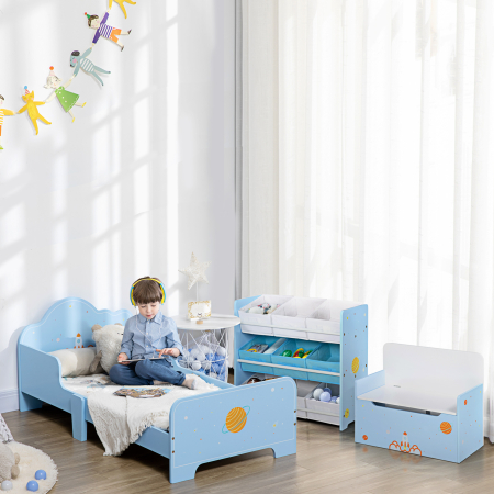  Pat Copii 3-6 Ani - Design Spatial, Albastru Deschis [6]