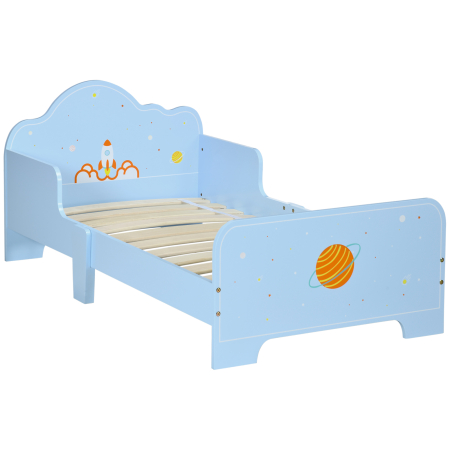 Dormitor & birou -  Pat Copii 3-6 Ani - Design Spatial, Albastru Deschis