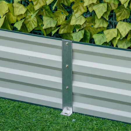  Pat Suport de Gradina Inaltat din Metal de Exterior, Suport pentru Plante, Flori si Ierburi, 241x90,5x30cm [8]