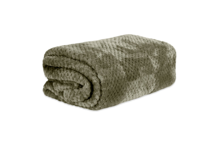Patura Brius Popcorn, Microfibra tip jacquard, 200x220, Moale, Crem [4]