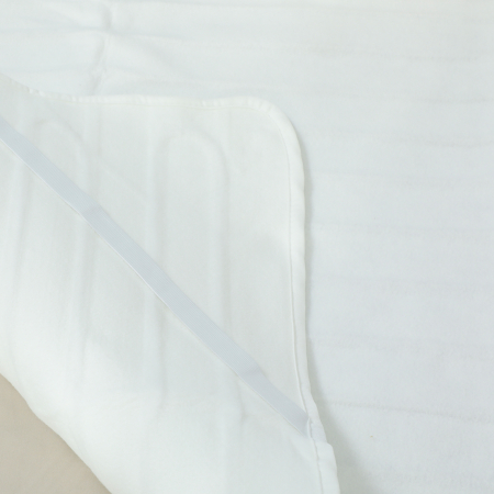  Patura electrica 160x140 cm cu 5 niveluri de incalzire si 2 zone de control independente, din poliester alb [8]