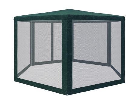 Pavilion cu plasa anti-insecte, fermoar, hexagonal, 200cm, Verde [13]