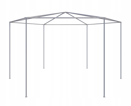 Pavilion cu plasa anti-insecte, fermoar, hexagonal, 200cm, Verde [6]