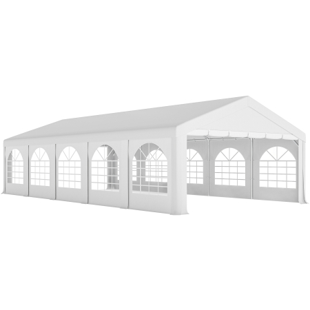 Gradina & balcon -  Pavilion pentru Petreceri 10x5 m cu 10 Pereti Laterali Detasabili, Pavilion de Gradina cu 5 Sectiuni, Usi cu Fermoar si Ferestre, Pavilion pentru Nunti, Evenimente, intalniri, UV30+, Alb