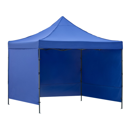 Gradina & balcon - Pavilion pliabil de gradina 3x3 m, cu 3 pereti laterali pentru protectie impotriva vantului si ploii usoare, prelata hidrofoba Oxford 420D, cadru din