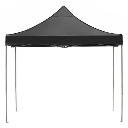 Pavilion pliabil gradina 3x3 m cu acoperis impermeabil si 3 pereti laterali, structura metalica, inaltime reglabila, negru [27]