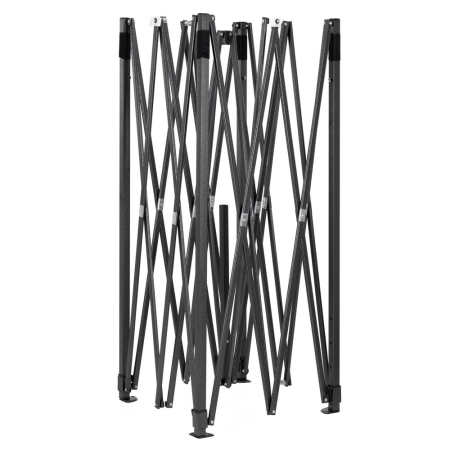 Pavilion pliabil gradina 3x3 m cu acoperis impermeabil si 3 pereti laterali, structura metalica, inaltime reglabila, negru [24]