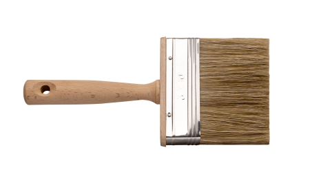 Unelte de vopsit si tencuit - Pensula mini de banca Hardy Select 100 mm, seria *29*, amestec de peri Lasur si peri sintetici, maner din lemn