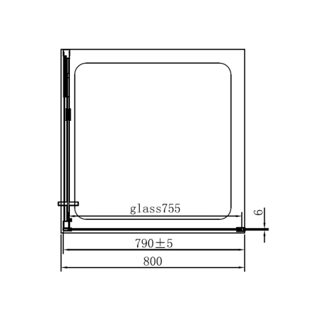 Perete lateral, Mediterraneo, Anda, 80 x 200h cm, crom [3]