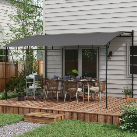  Pergola 3 x 4m, Foisor pentru exterior, Gri [1]