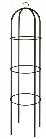 Pergola coloana pentru trandafiri si plante cataratoare, structura otel, 190x40 cm, negru [4]