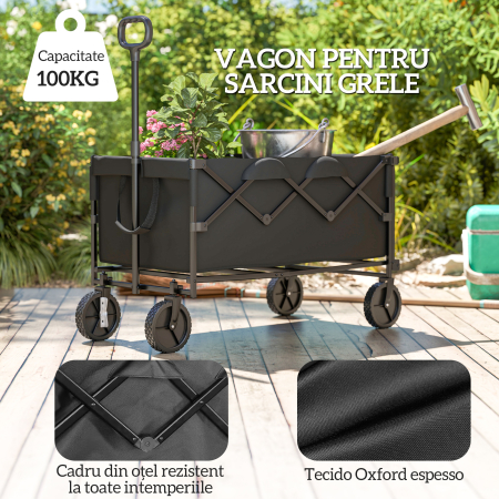  Pergola cu Acoperis Ondulat si Panouri Laterale pentru Intimitate, 3x3m, Negru [3]