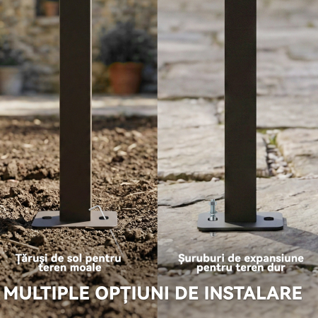  Pergola Gazebo Montata pe Perete 3x4 m cu Acoperis Retractabil, Orificii de Drenaj, Pergola de Gradina din Poliester si Otel, pentru Terasa, Patio, Exterior, UV30+, Crem [6]