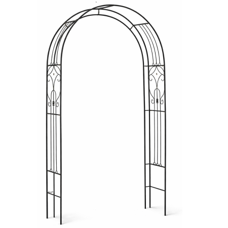 Pergola gradina metalica pentru plante cataratoare, otel vopsit electrostatic, 145x38x240 cm, verde [1]