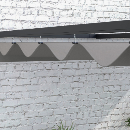  Pergola Inclinata cu Acoperis Retractabil [7]