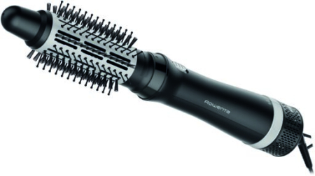 Baie - Perie cu aer cald Express Style CF6320F0, 3 accesorii, cablu rotativ 360°, negru & argintiu