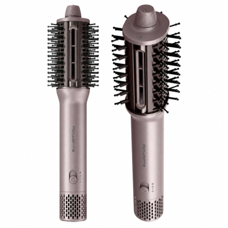 Baie - Perie cu aer cald Rowenta Air Brush 3D Nano UB9D30E0, 810 W, flux de aer 160 km/h, 3 trepte viteza si temperatura, tehnologie Air Switch, functie ioni