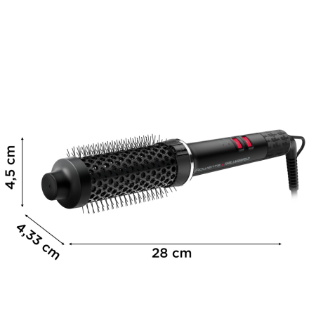 Perie cu aer cald Rowenta x Karl Lagerfeld Powerbrush UB572LE0, 55 W, 2 trepte temperatura, invelis ceramic, generator de ioni, diametru 38 mm, varf r [11]