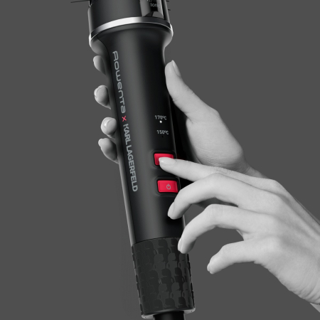 Perie cu aer cald Rowenta x Karl Lagerfeld Powerbrush UB572LE0, 55 W, 2 trepte temperatura, invelis ceramic, generator de ioni, diametru 38 mm, varf r [7]