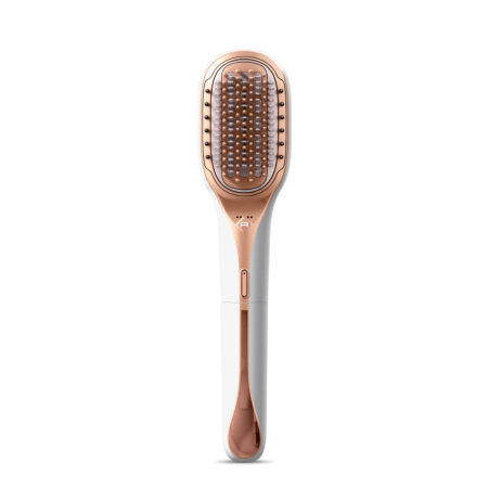 Perie de par reparatoare cu abur Rowenta Hair Therapist™ CF9920F0, 165 W, tehnologie Thermal Care, invelis Keratin, oprire automata, afisaj LED, alb [8]