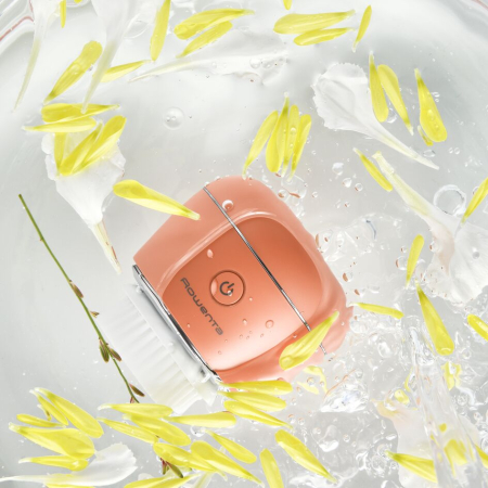 Perie electrica de curatare faciala Rowenta My Beauty Routine Anti-Blemish LV4010F0, curatare fata, inlaturare machiaj, reducere pori, lumina LED albastra, coral [4]
