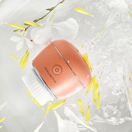 Perie electrica de curatare faciala Rowenta My Beauty Routine Anti-Blemish LV4010F0, curatare fata, inlaturare machiaj, reducere pori, lumina LED albastra, coral [8]